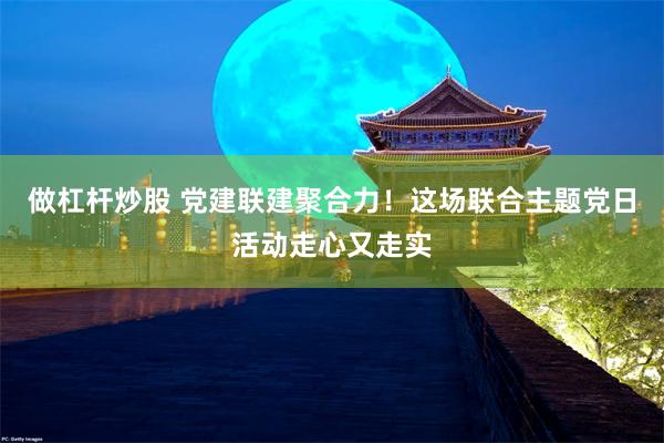 做杠杆炒股 党建联建聚合力！这场联合主题党日活动走心又走实