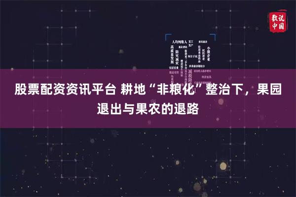 股票配资资讯平台 耕地“非粮化”整治下，果园退出与果农的退路